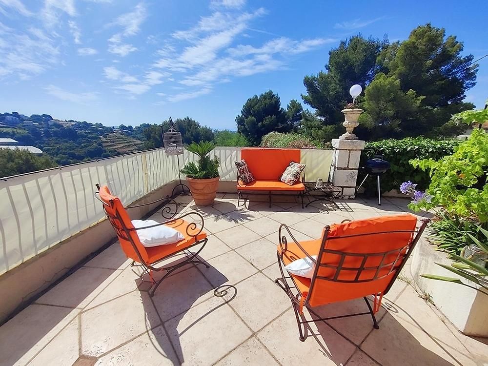 Magnifique Sur Les Collines De Nice, 6 Pièces, Clim, Barbecue, Sauna Et Hammam *