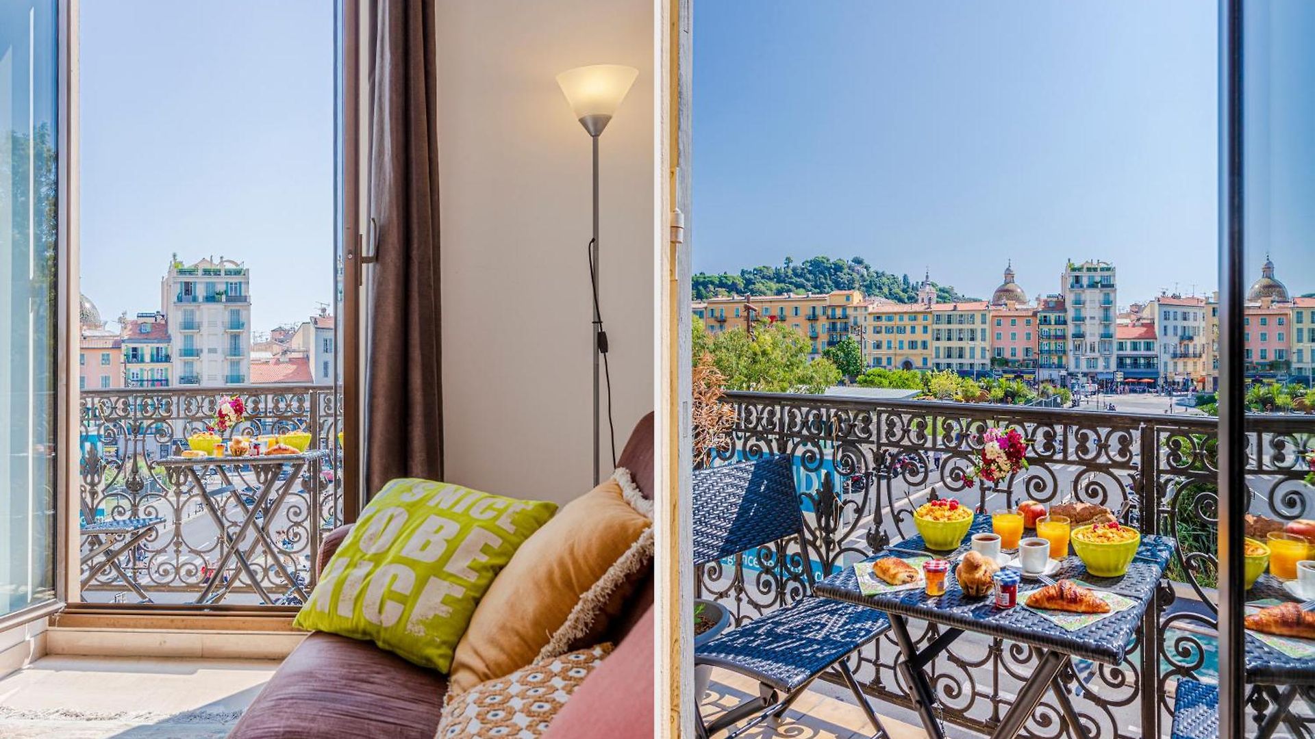 View Of The Coulée Verte, The Heart Of * Nice