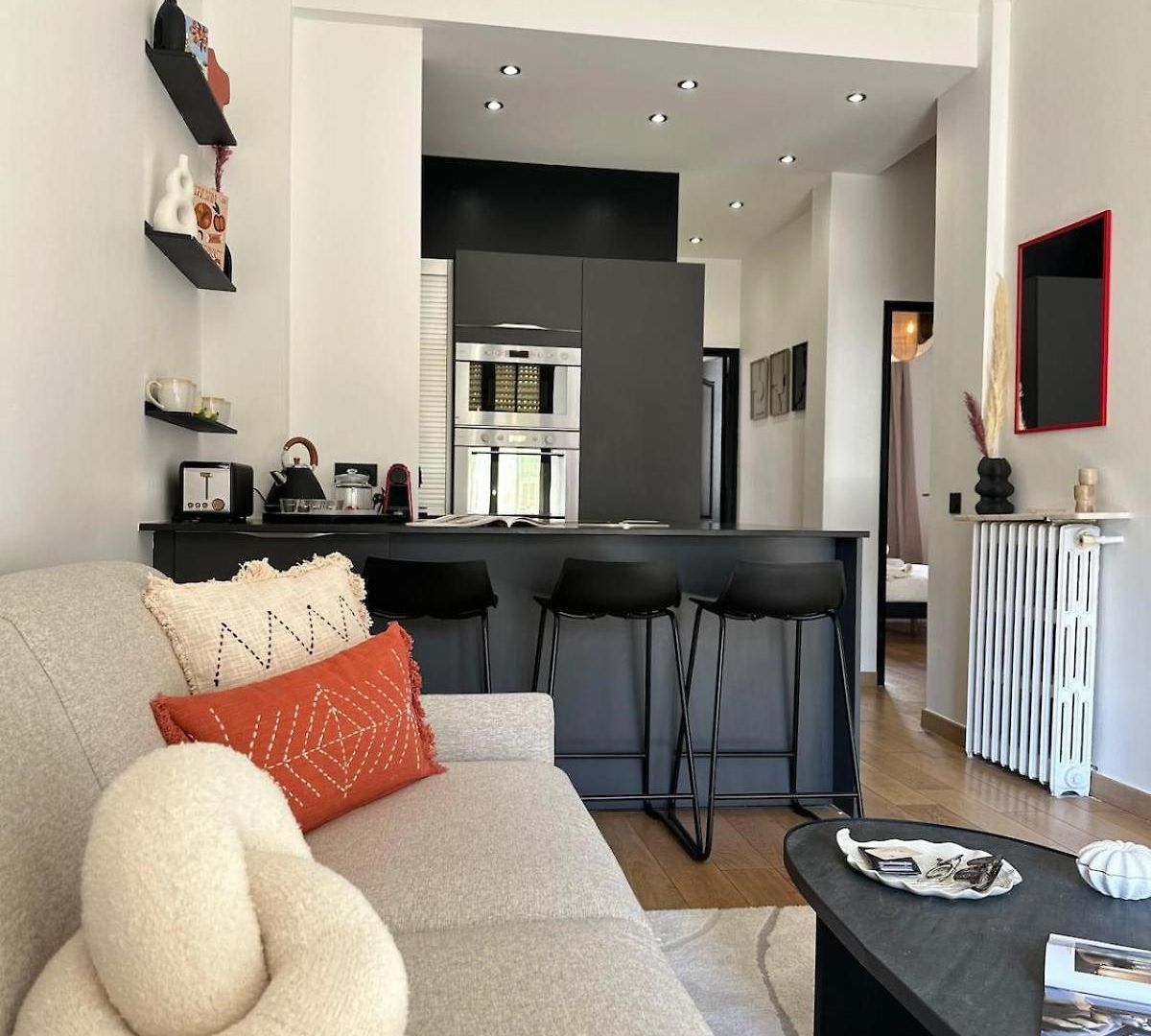 Chic Et Confort- Nice- 3 à 5 Personnes Appartement