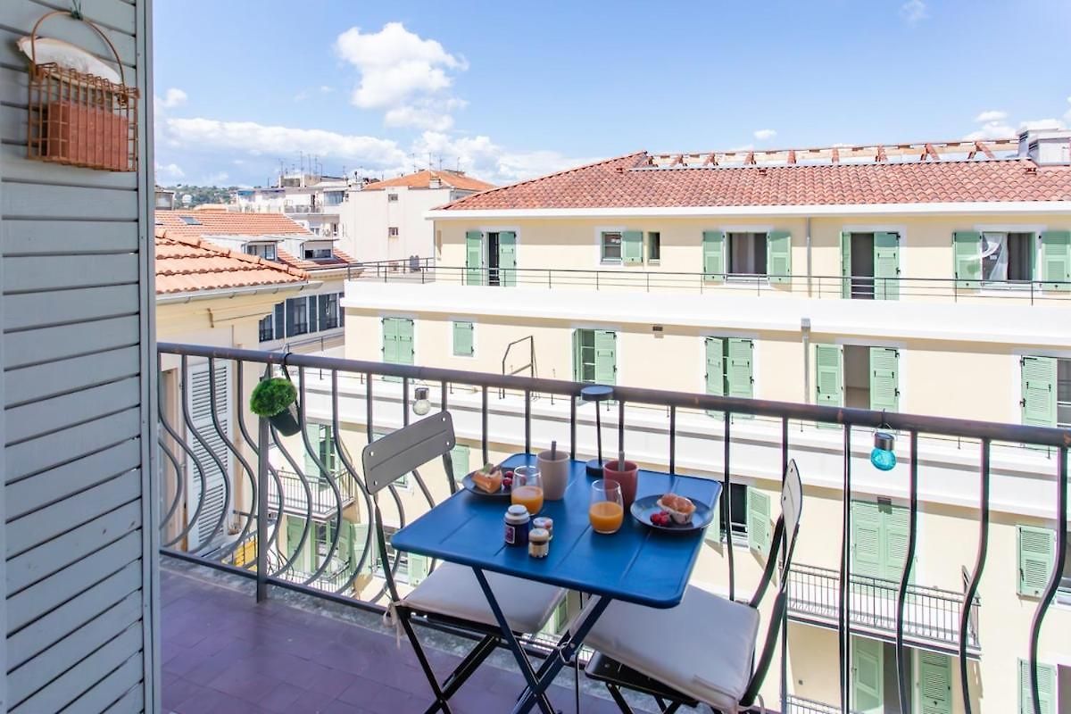 L4 Staywizus - 2bdr Des Postes Central, Massena Ac 2balconies Appartement