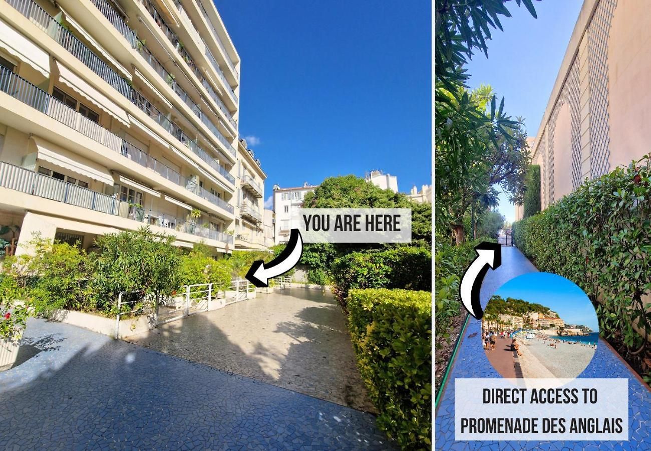 Nestor&jeeves - Manel - Terrasse Et Acces Direct Promenade Des Apartment Nice