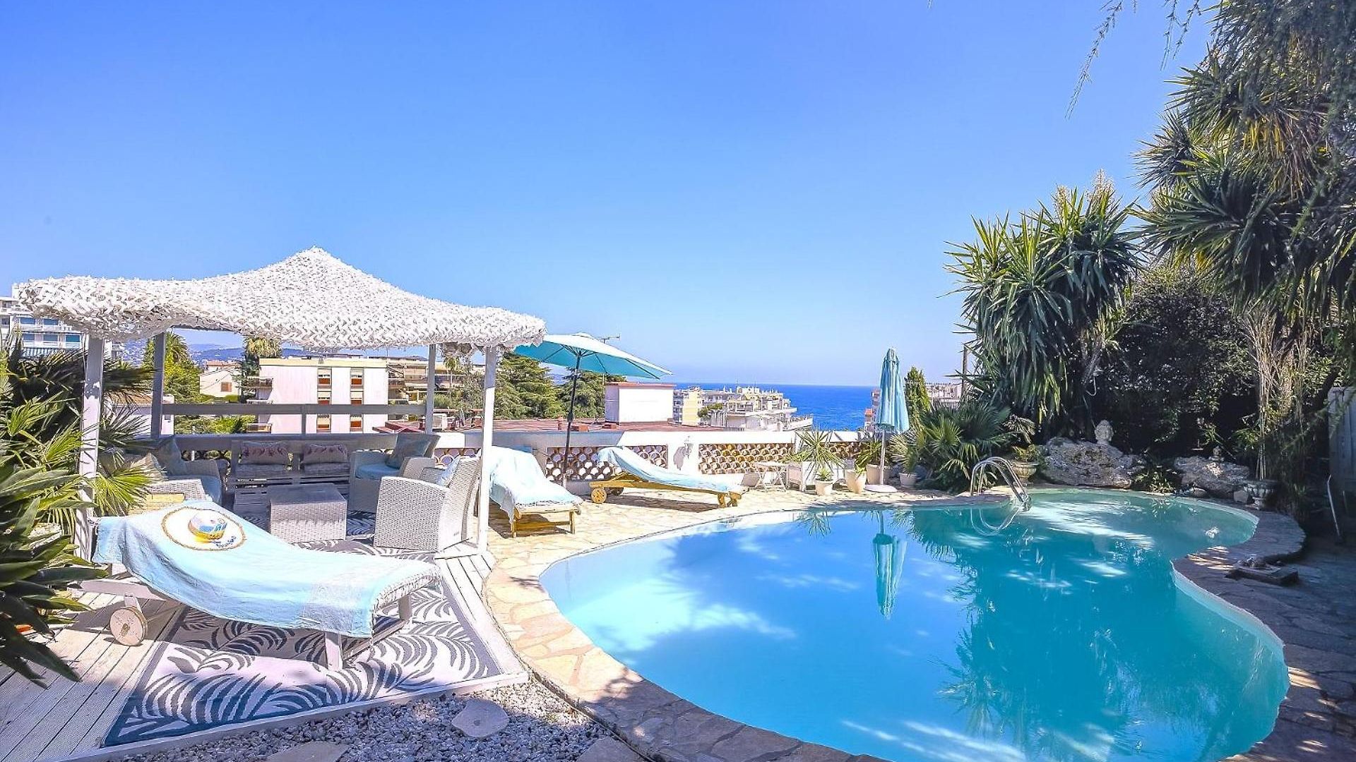 Appartement Le Mazet, Nice, Piscine, Vue Mer, Promenade Des Anglais, Baie Des Anges *
