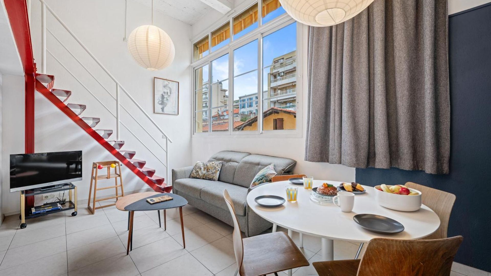 Appartement Nice-duplex-plage-parking-cimatisation *