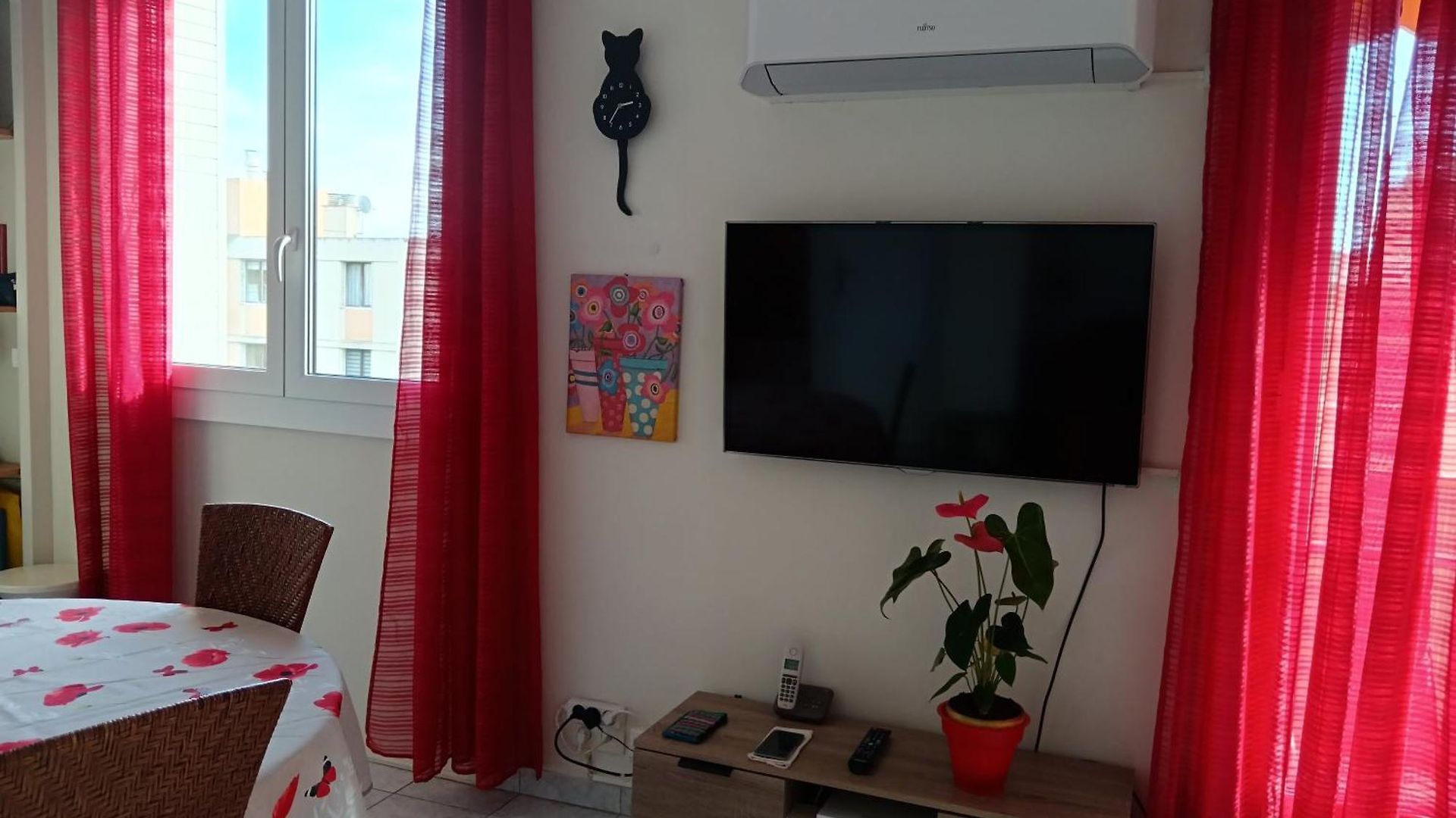 Nord 2 Pieces Calmes,wifi,clim,balcon,parking Appartement Nice