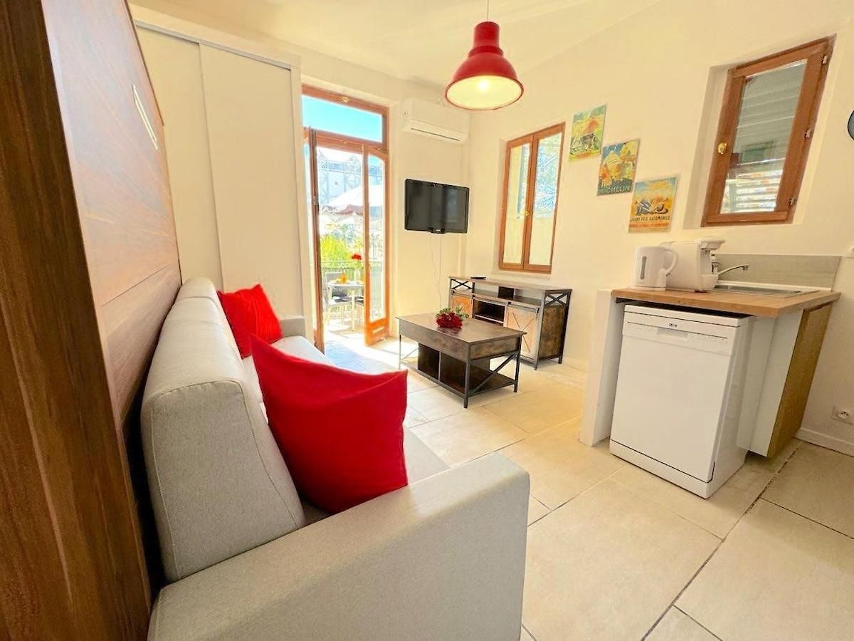 ⁂ Cosy 3 Min De La Terrasse Clim Apartment Nice