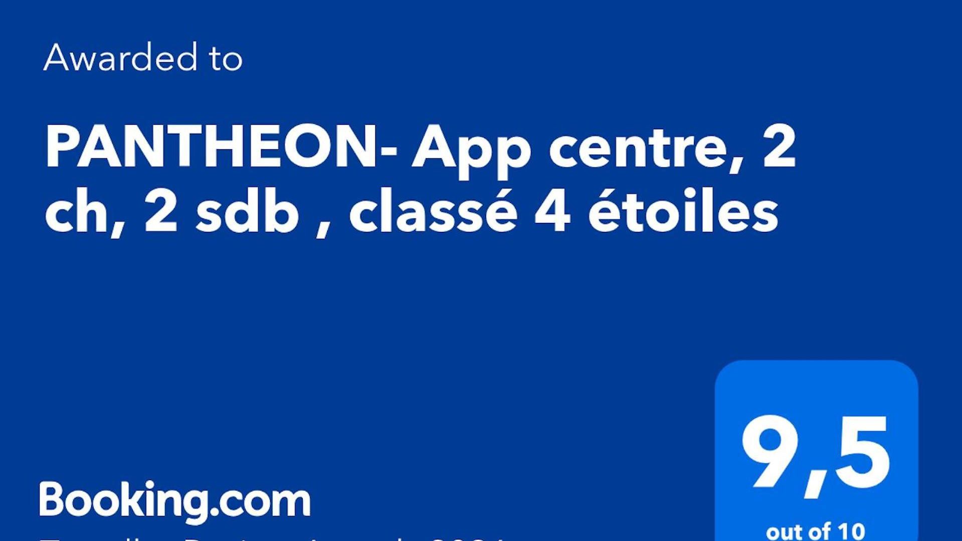 Pantheon- App Centre, 2 Ch, 2 Sdb , Classé 4 étoiles Nice