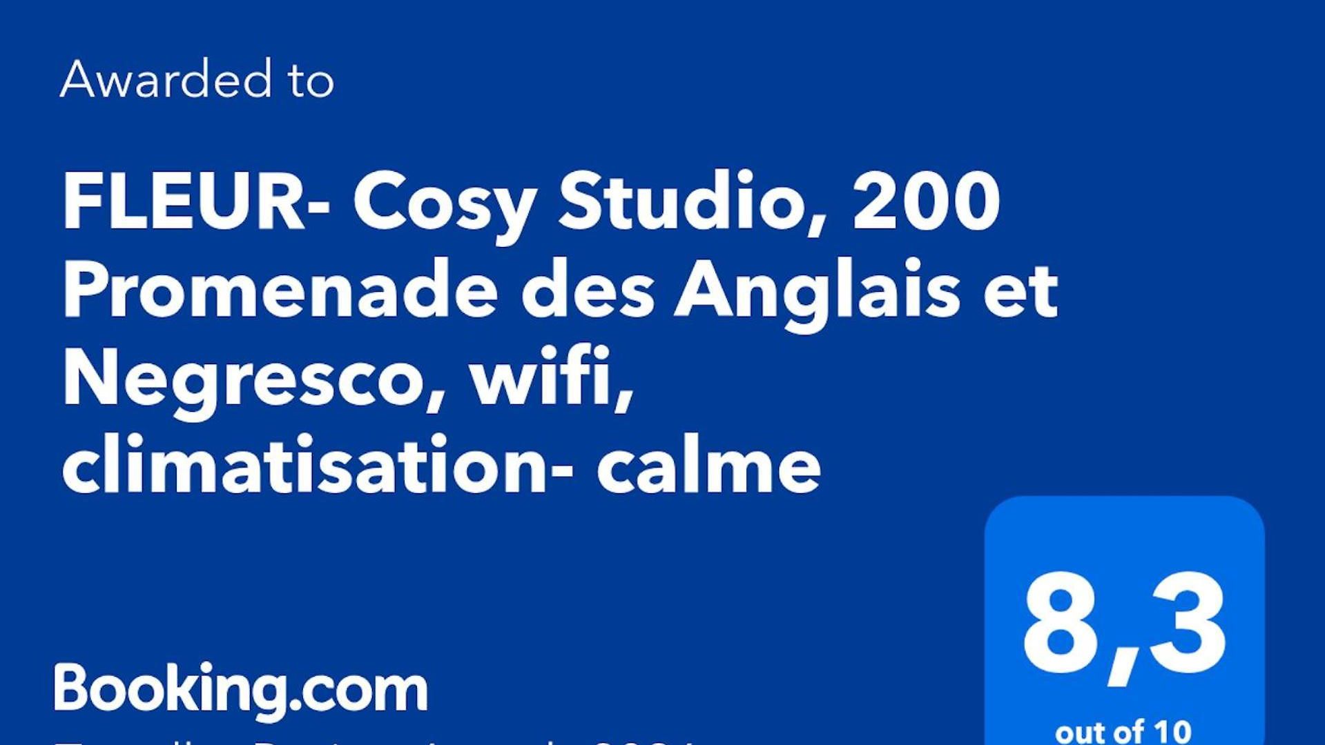 Appartement Fleur- Cosy Studio, 200 Promenade Des Et Negresco, Wifi, Climatisation- Calme