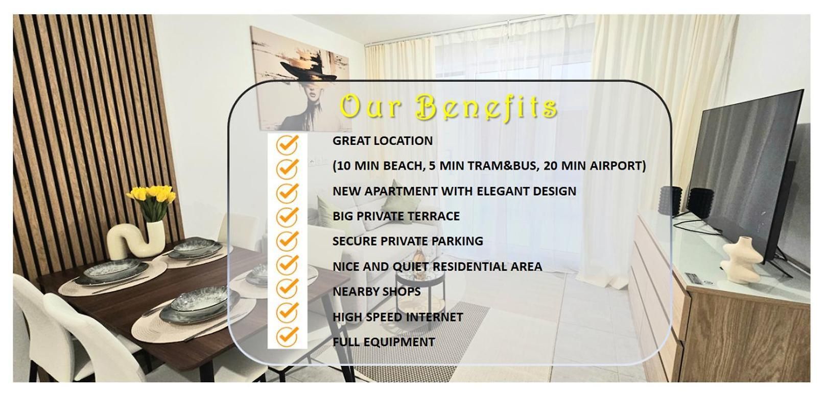 Center Nice, 10min Beach, Parking, Terrace, Direct Tram Apartment Nice