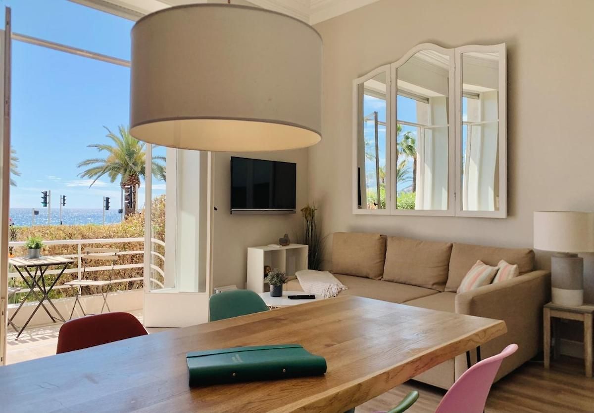 Stunning Flat With Sea View & Garden On Promenade Da * Nice