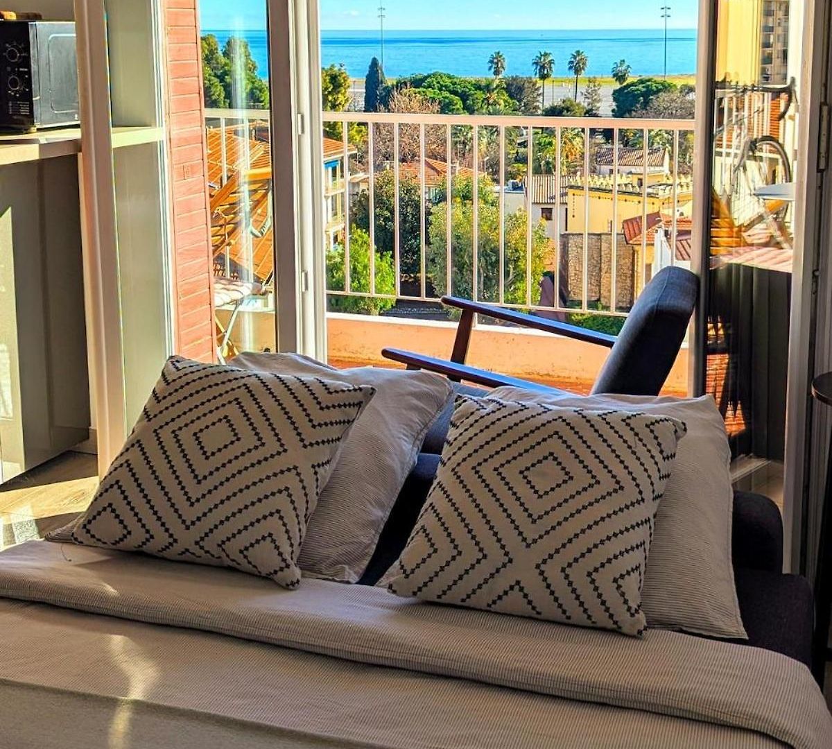 Panoramic Sea View With Private Parking And Ac Apartment *