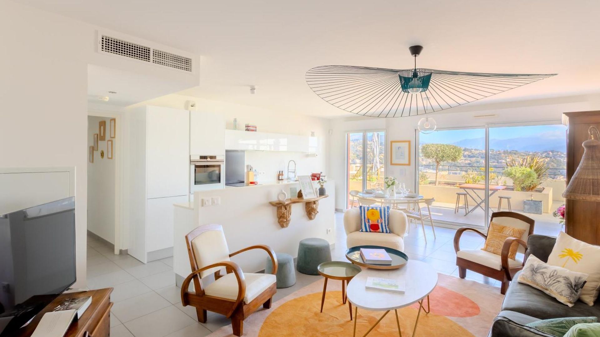 Hill A Terrasse 130m2, Vue Panoramique, Piscine, Parking Prive, Climatisation, Wifi Apartment *