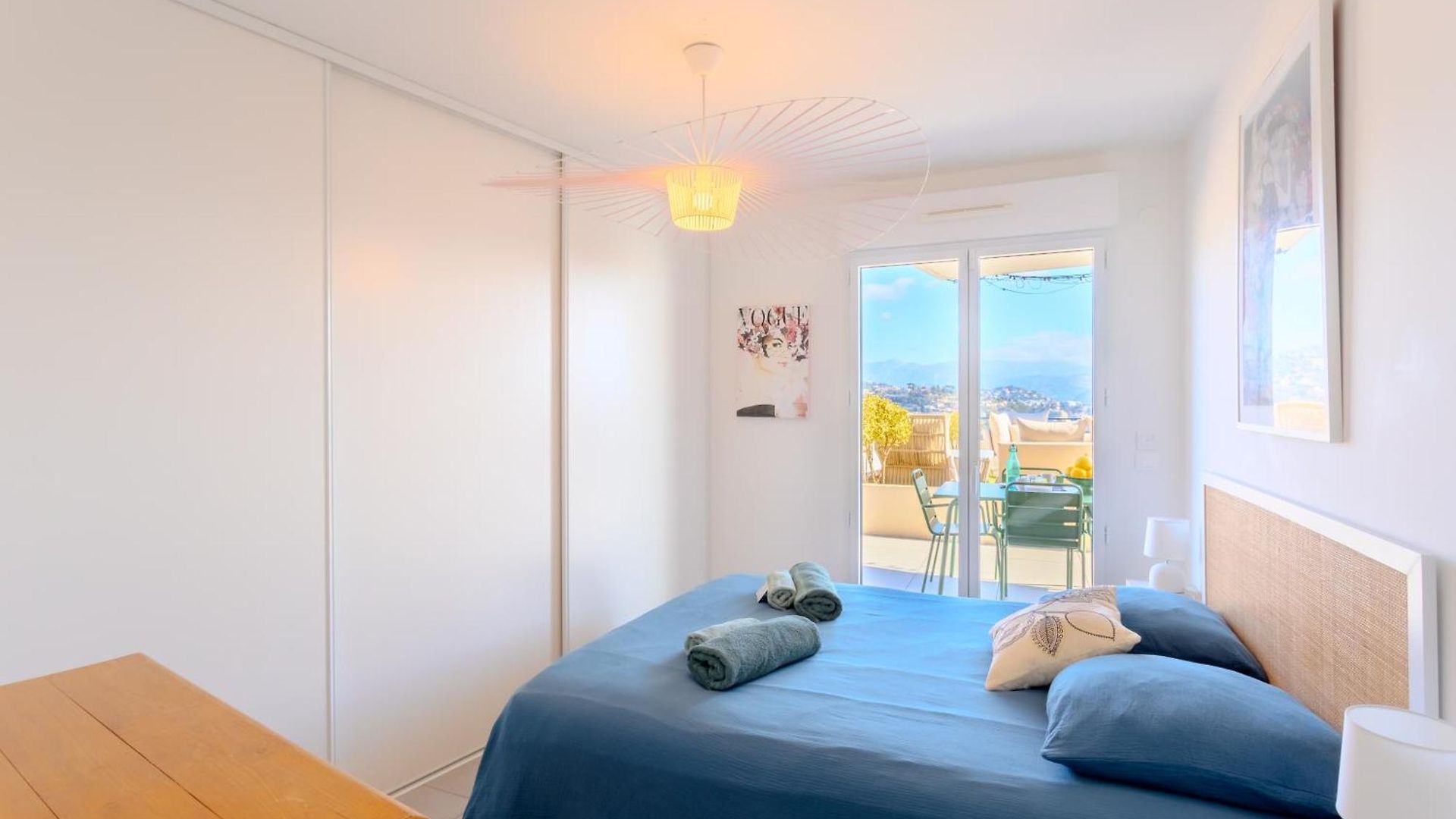 Hill A Terrasse 130m2, Vue Panoramique, Piscine, Parking Prive, Climatisation, Wifi Nice