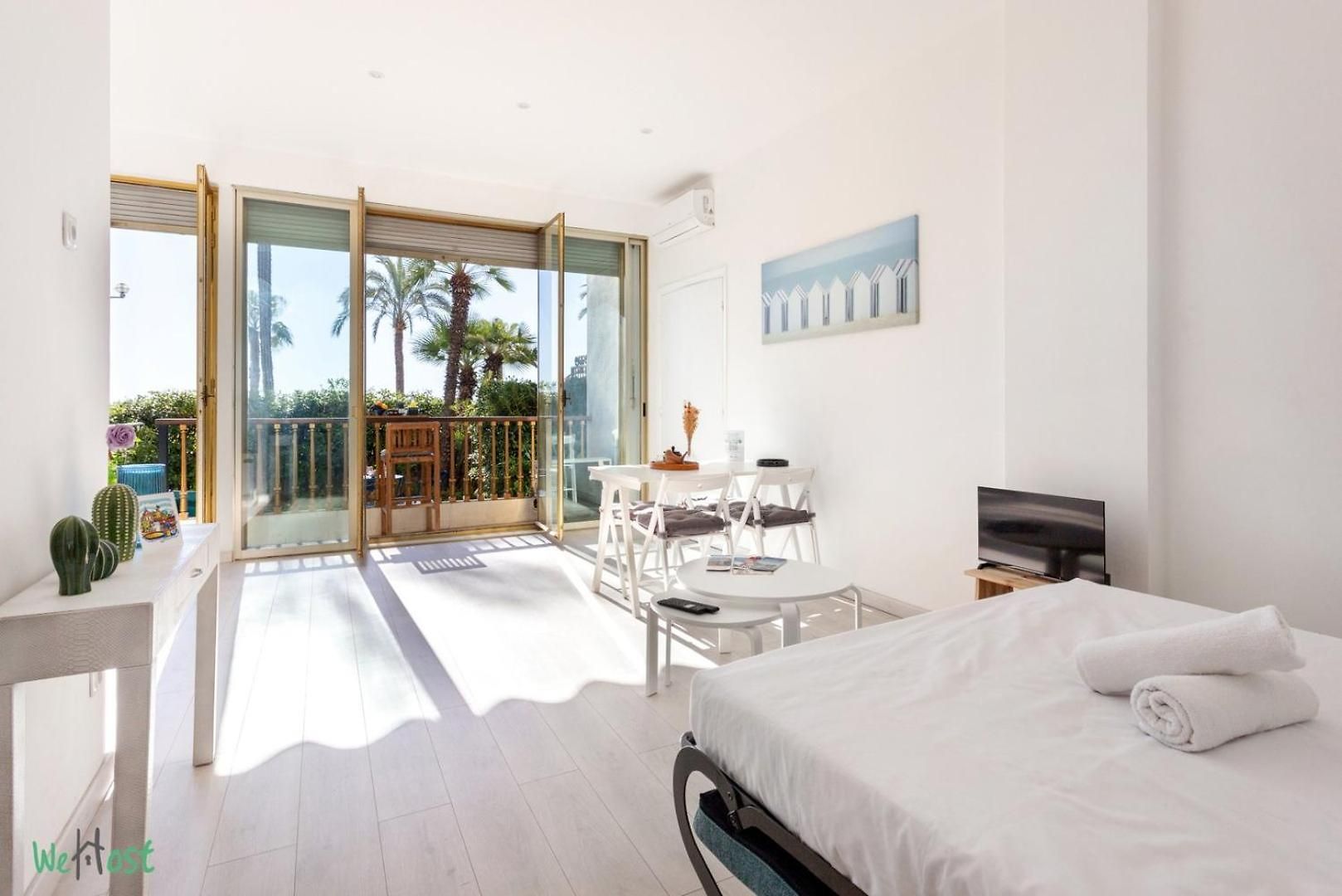Wehost Prom- Jardin & -coeur Promenade Des Anglais-2 Personnes / 1 Canape-lit Nice