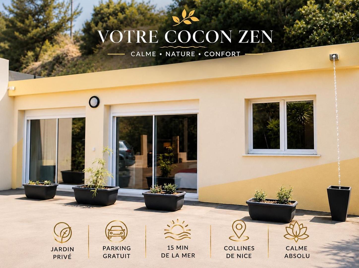 Petite Maison, Cosy, Sur Les Collines Niçoises Hébergement de vacances *