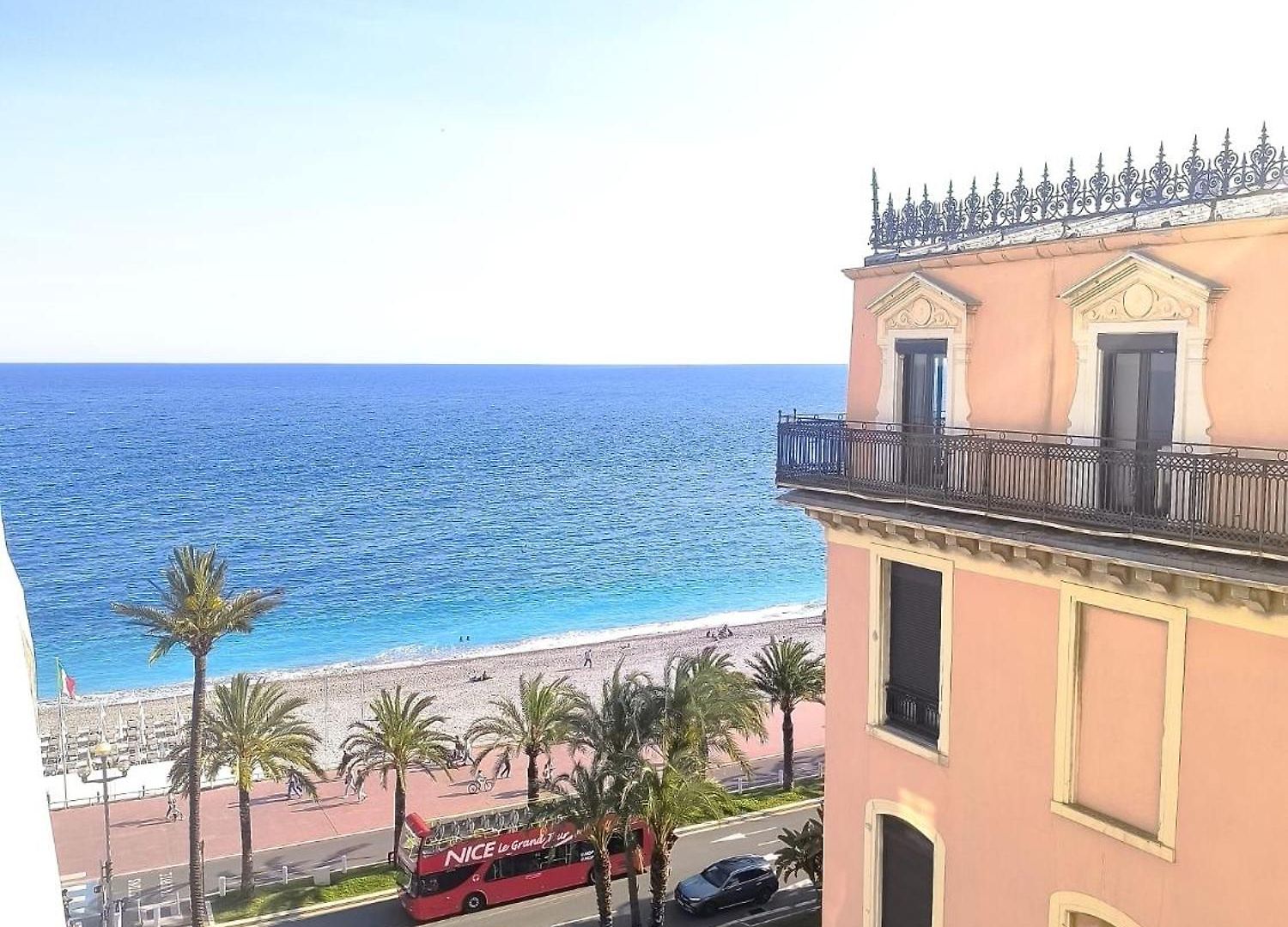 Renovated With Balcony & Side Sea View 25 Bis Promenade Des Appartement Nice