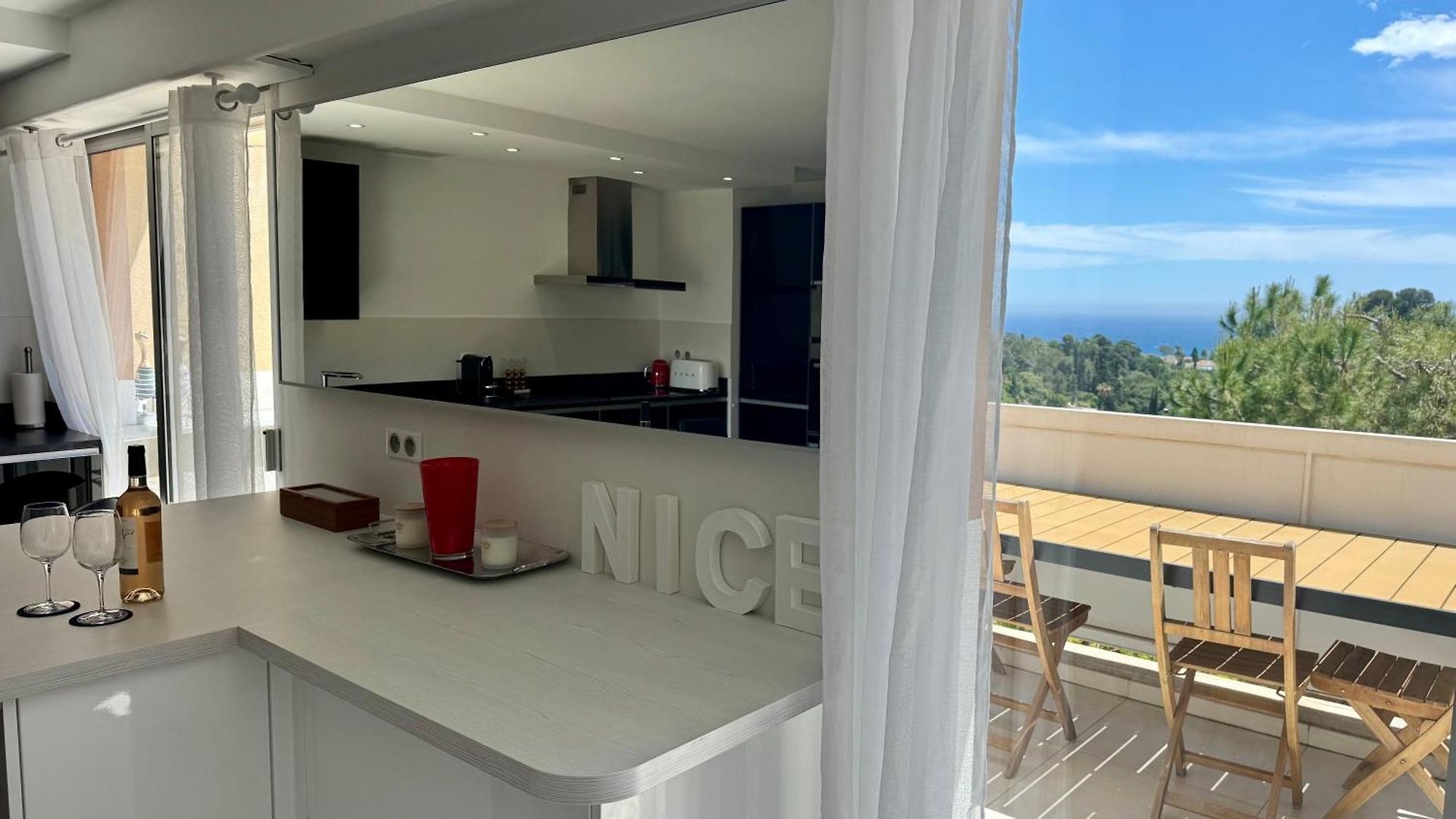 Appartement Luxe - 3 Pièces Avec Vue Mer, Piscine Et Tennis Nice