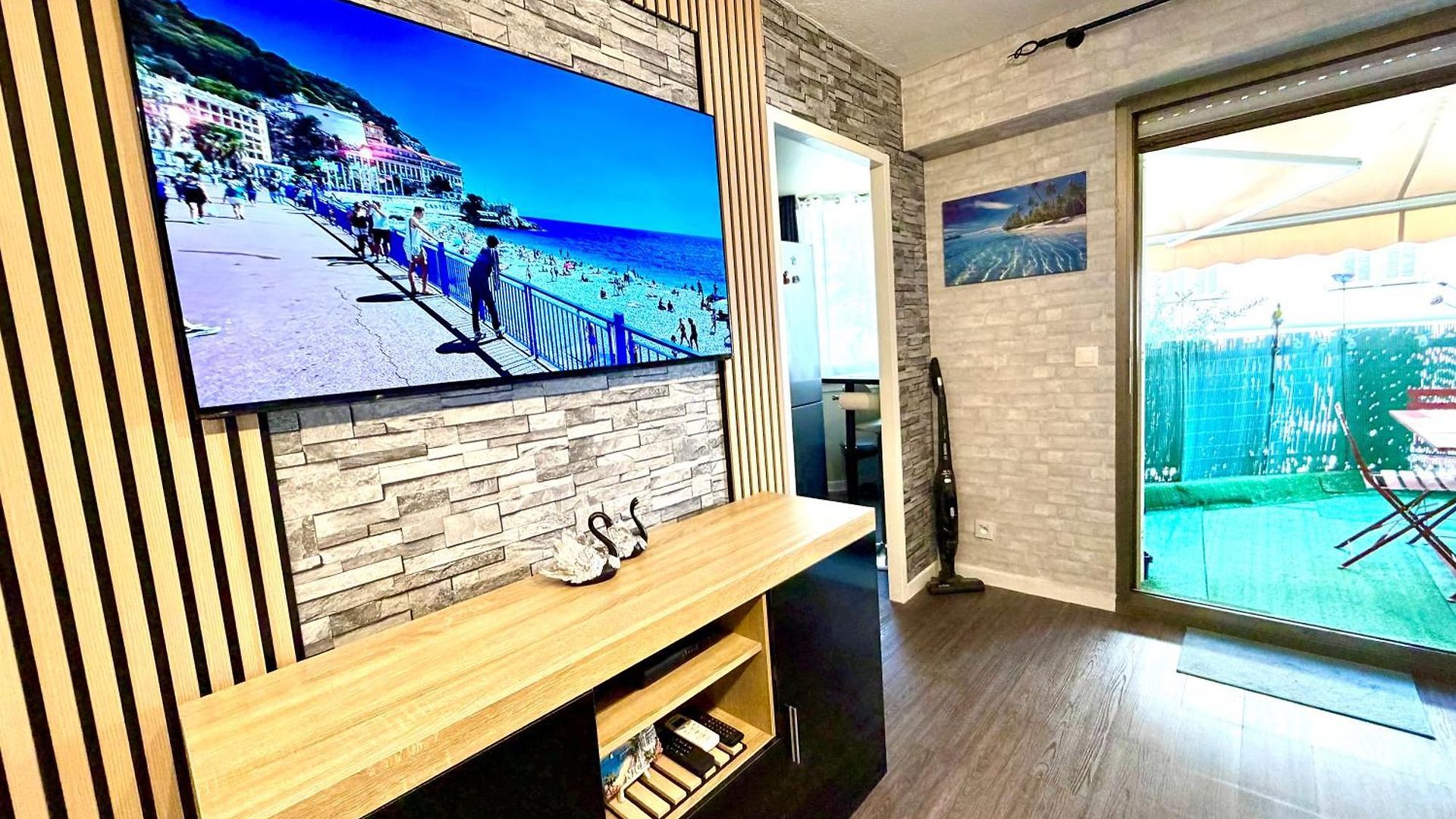 Apartment Center Side Free Paddle Beautiful Terrace *