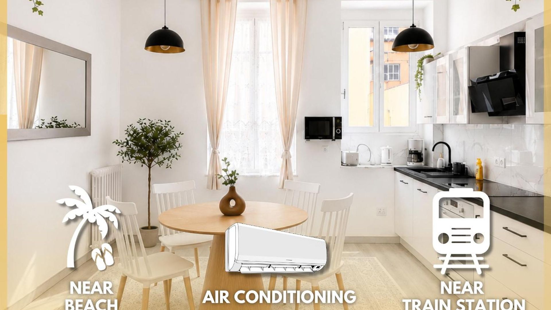 Appartement L'échappée De Riviera I Centre-ville I Climatisé I Proche Gare Et I Idéal Couple Et Famille