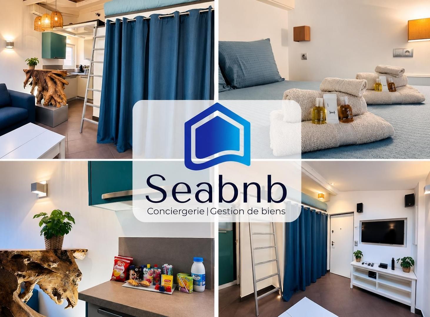 Seabnb - Midnight Blue - Heart Of - Ac * Nice