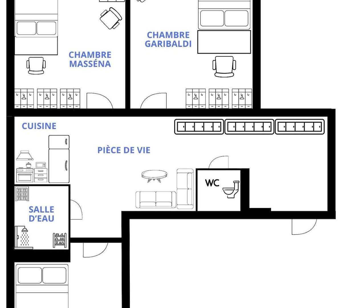 Charme Nicois, 15min De La Mer, 3 Chambres, Climatisation, Terrasse Nice
