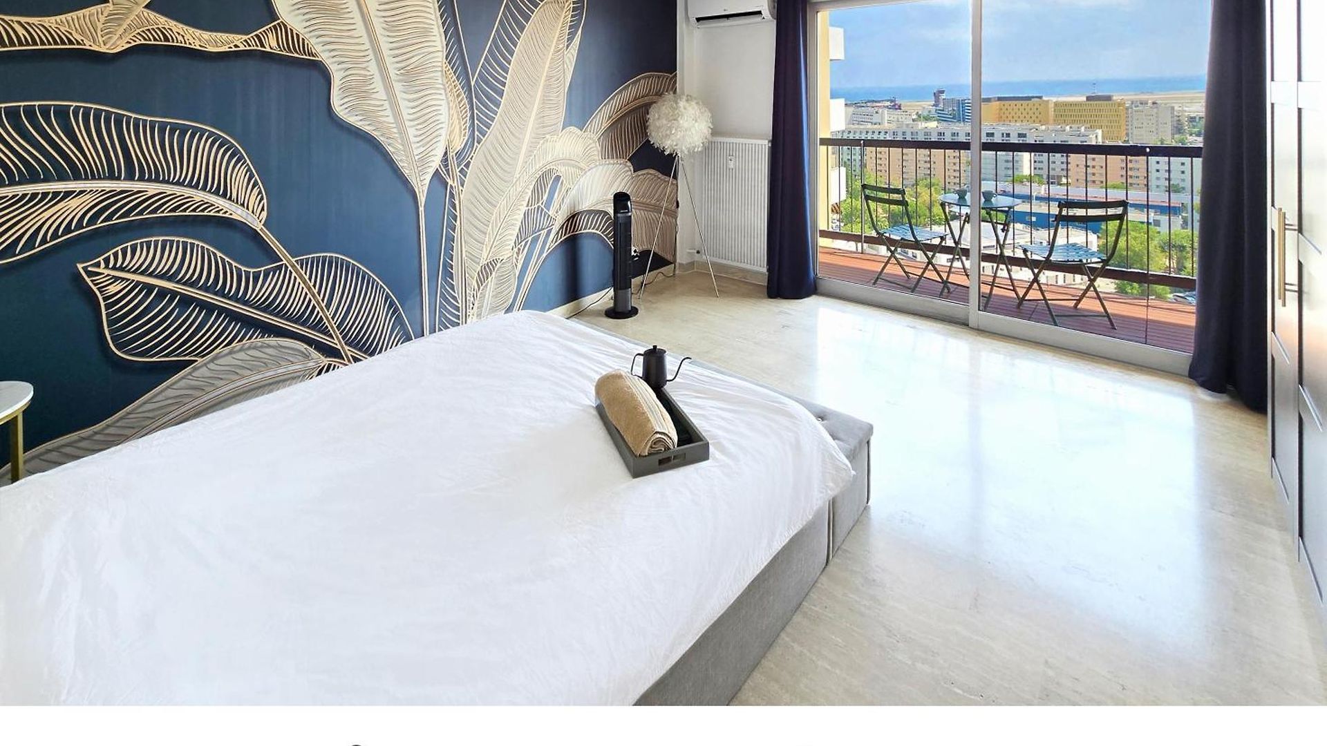 Private Sea View On Floor 16 In Shared - Ac - Walk To Airport * Nice