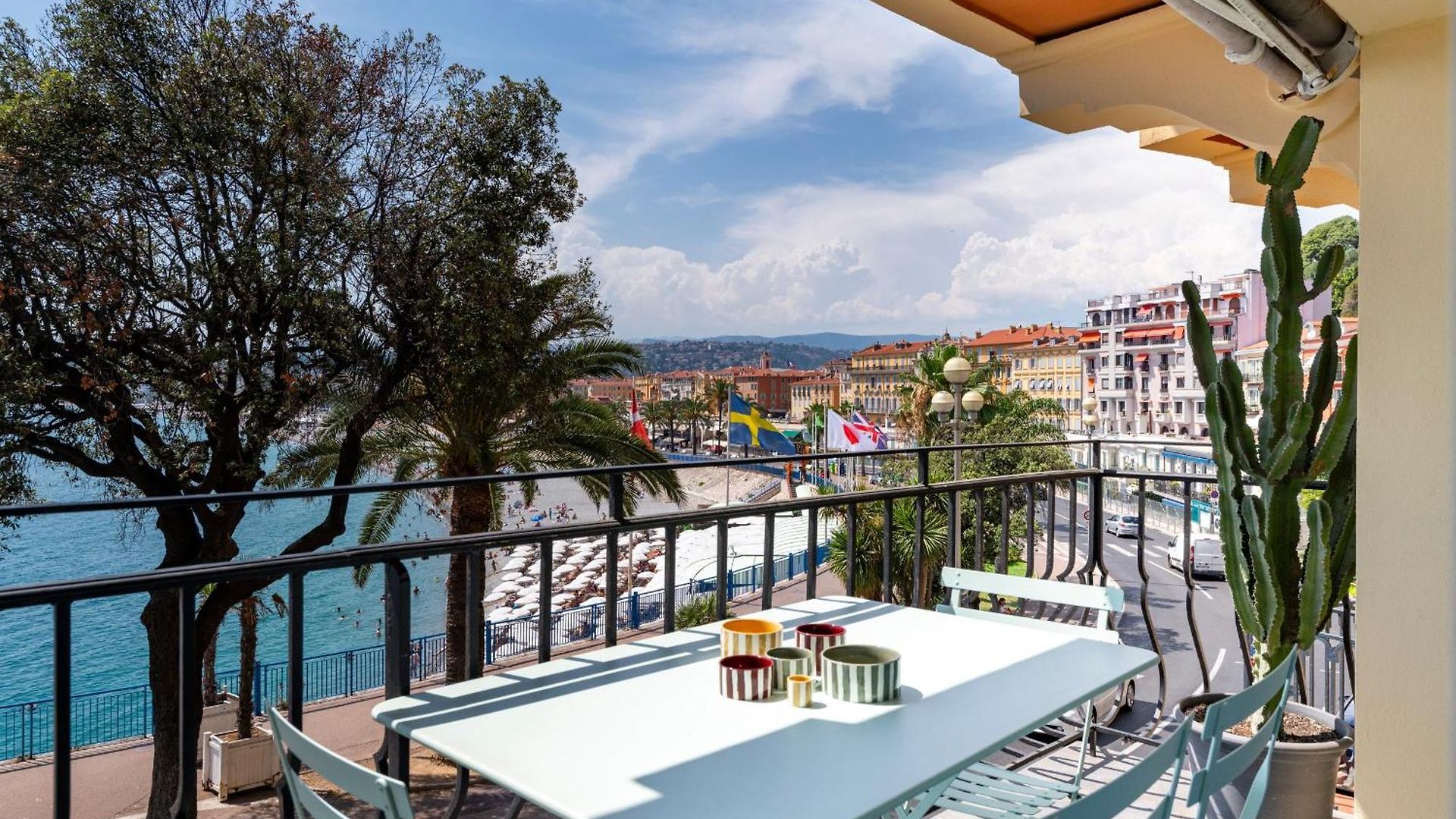 Promenade, View On Bay, Sunny Terrace, 4 Guests, 2 Bedrooms Ac Apartment *