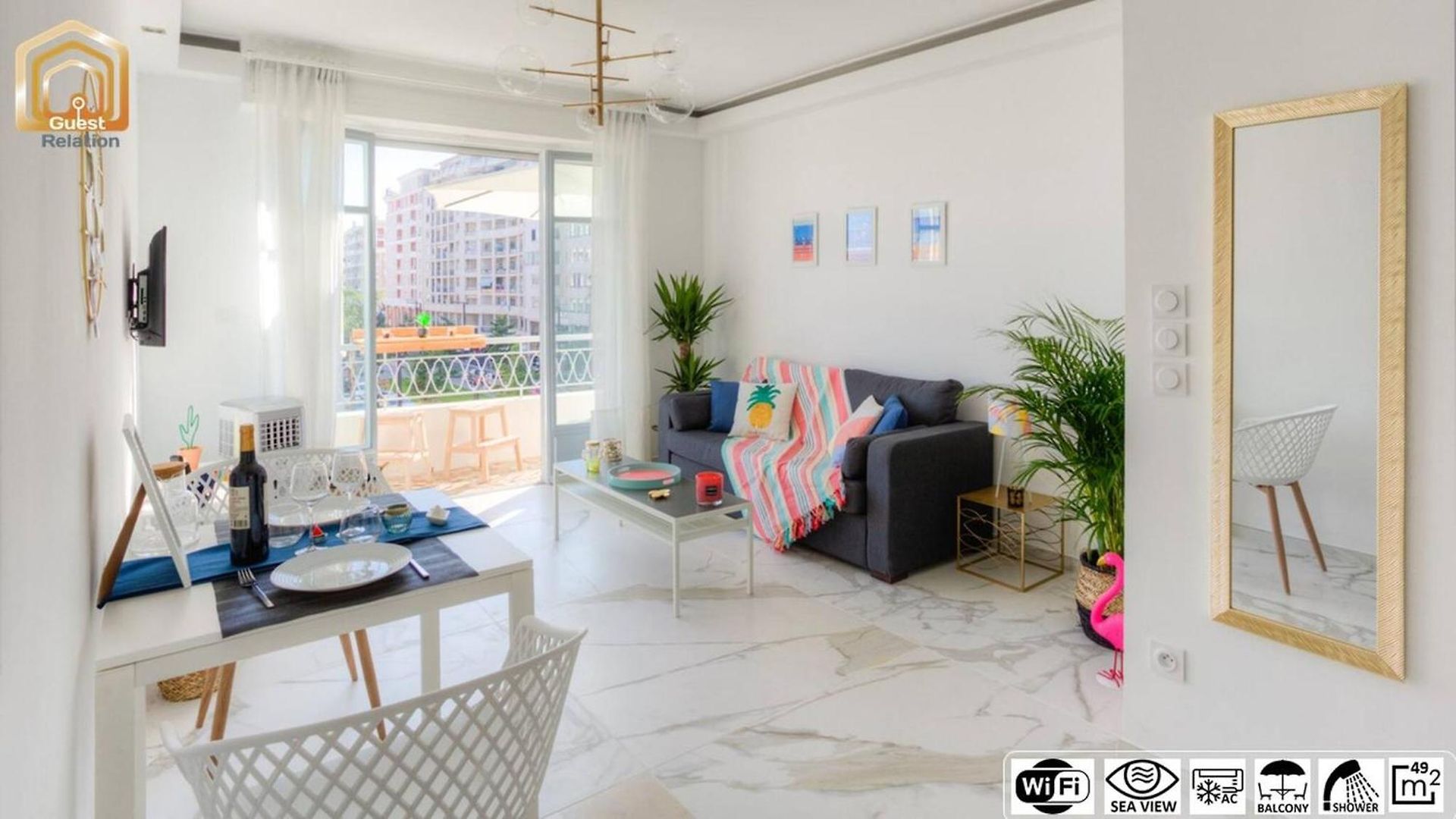 #42 Staywizus - Idyllic Frame With Panoramic Sea View Ac & Balcony