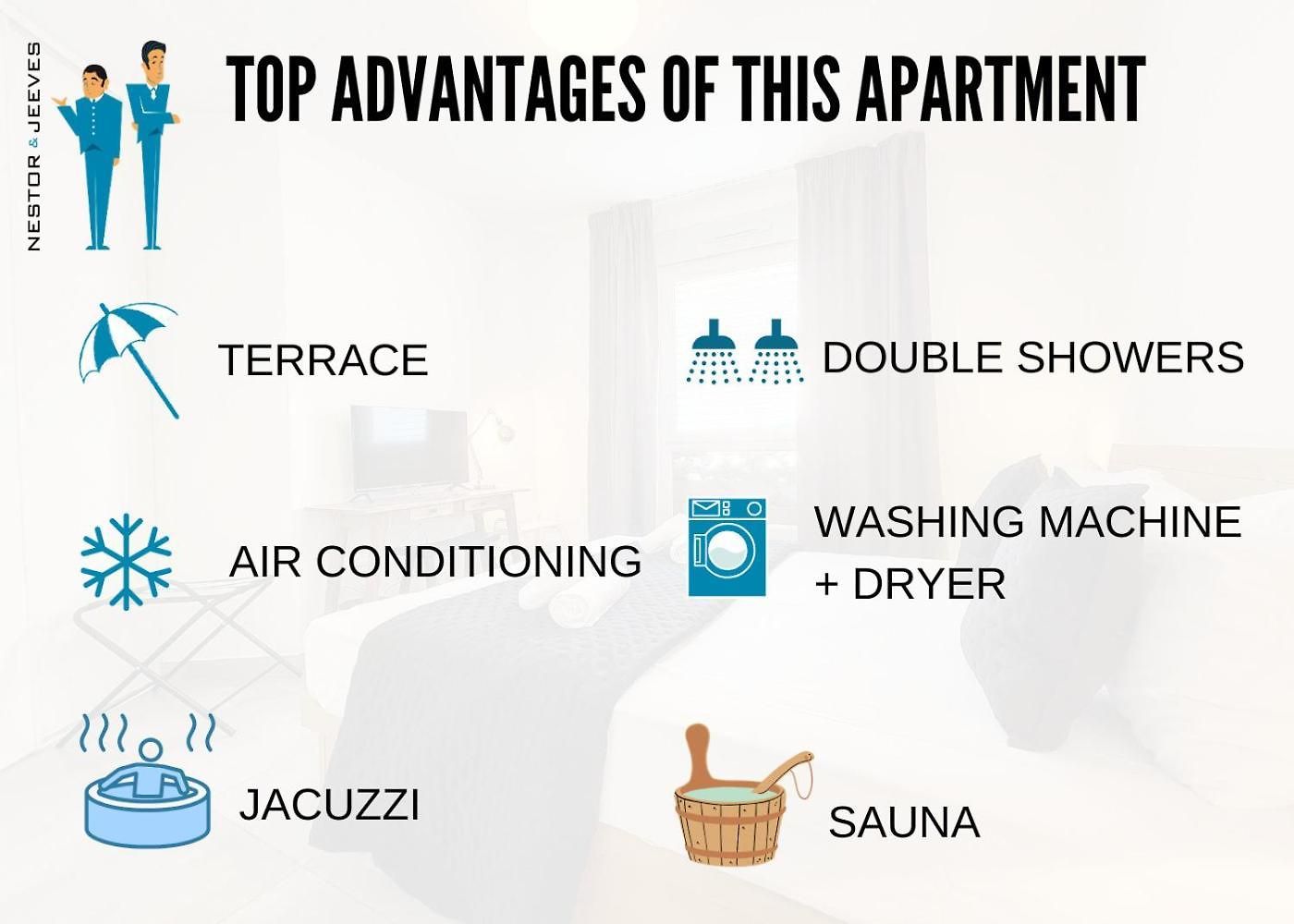 Nestor&jeeves - Julianna Rooftop - Jacuzzi - Sauna Apartment