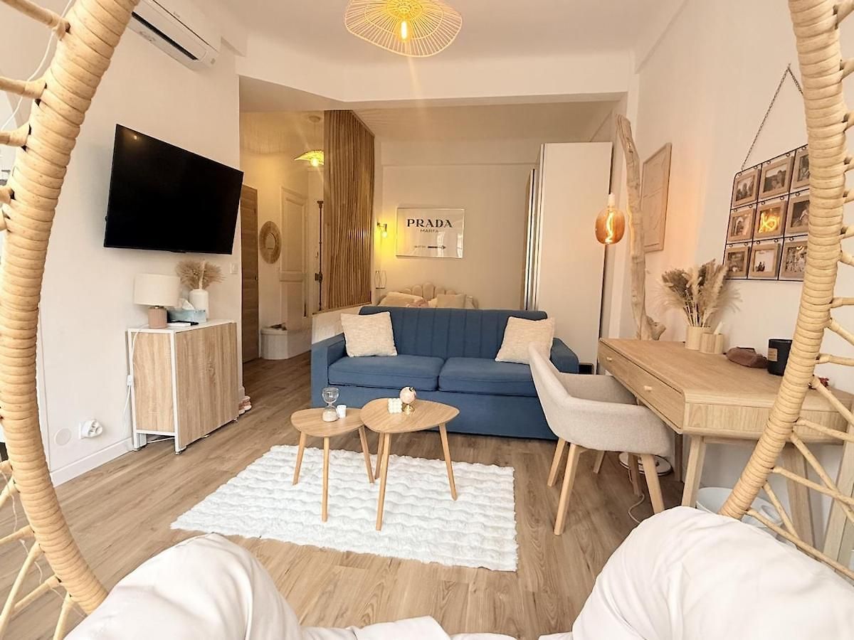 Apartment Cosy Au Centre De Nice, Clim Et Wifi *