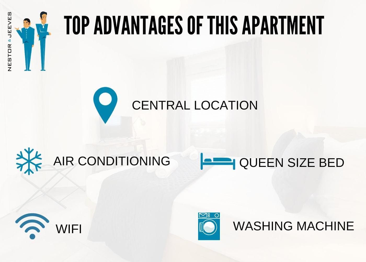 Apartment Nestor&jeeves -studio Anna- Balcony, Ac, Walk To *