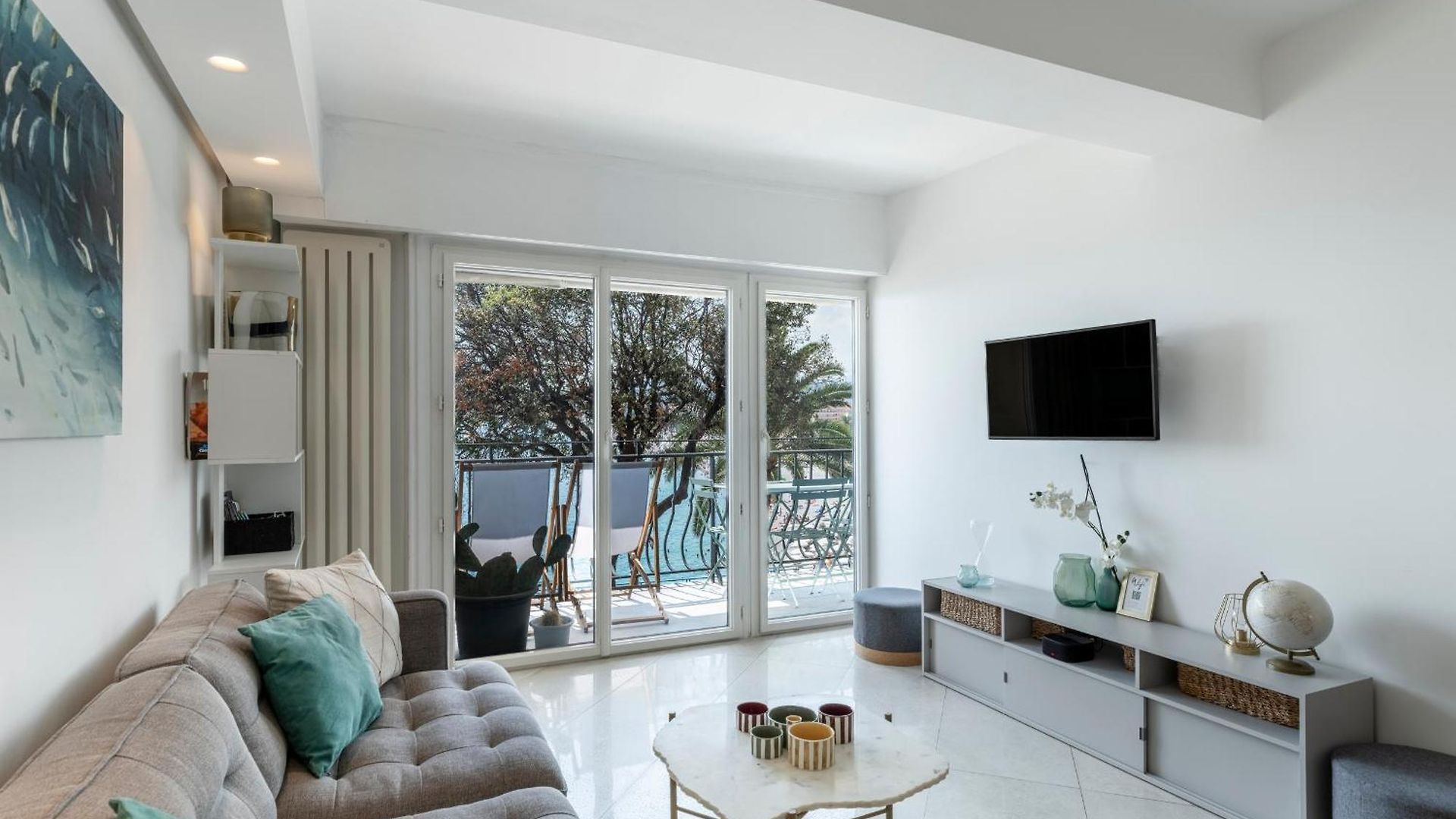 Promenade, View On Bay, Sunny Terrace, 4 Guests, 2 Bedrooms Ac Apartment