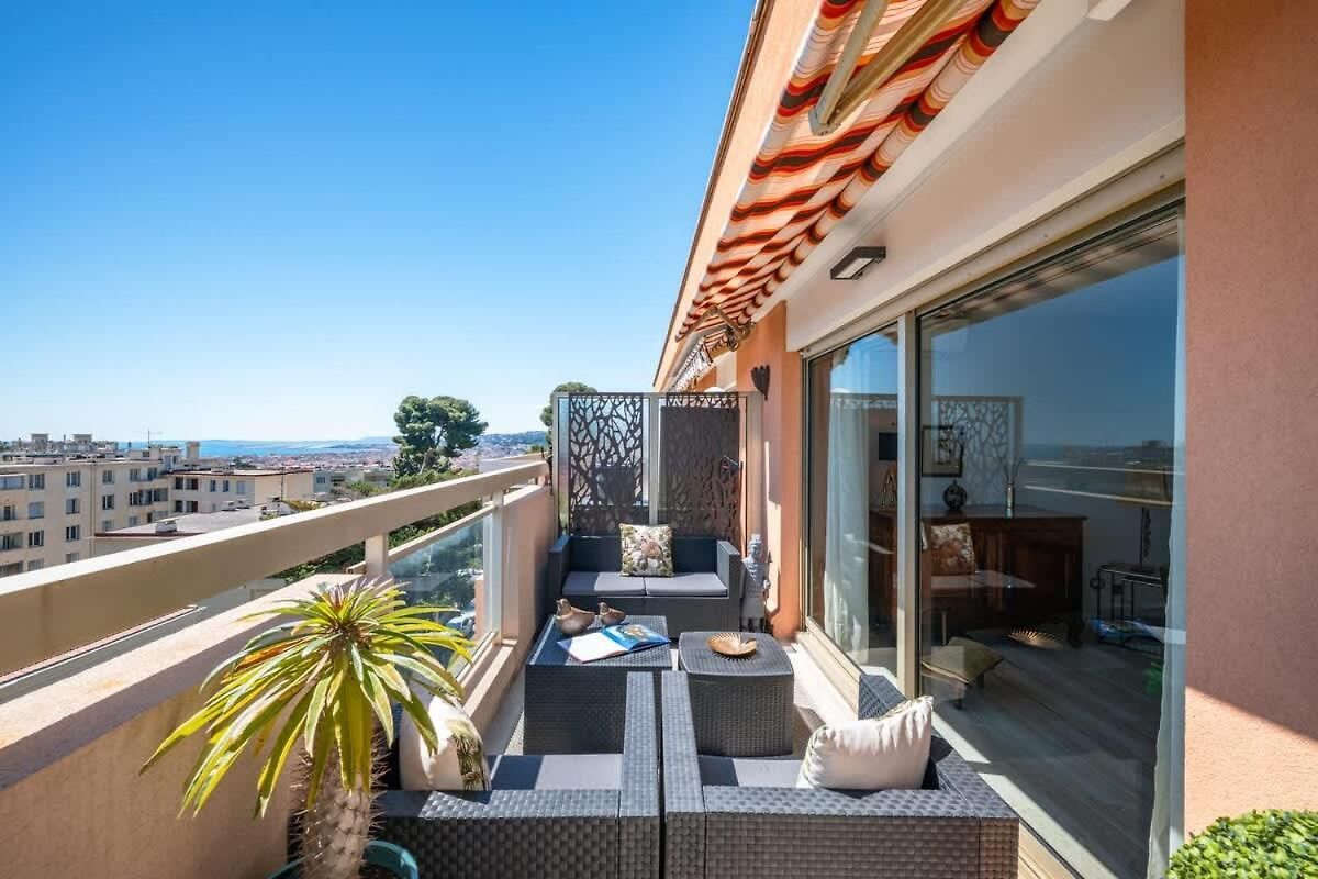 Superbe 2p Terrasse Vue Quartier Cimiez