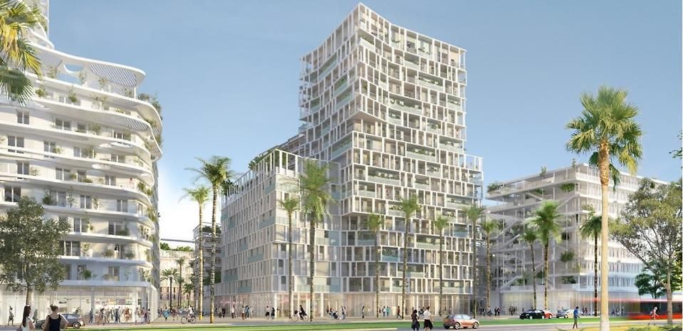 New Building- Neuf Lumineux Vue Mer, Tramway L3 Au Pied De Immeuble A 10 A 15 Mns D'aeroport, Centre & Promenade Apartment Nice