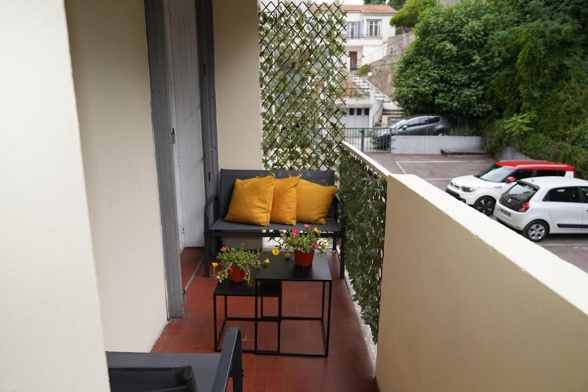 Joli T3 Proche Mer,climatise,parking Prive, Wifi * Nice