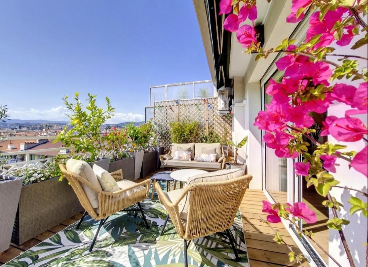 Sun Deck Terrace - Port Of With View And Air Conditioning Apartment Nice
