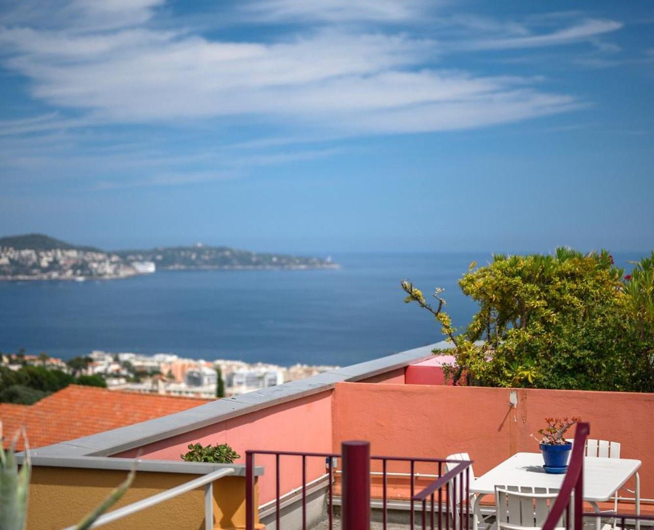 Apartment Rooftop Terrace - Sea View, Pool, Parking & A/c Nice