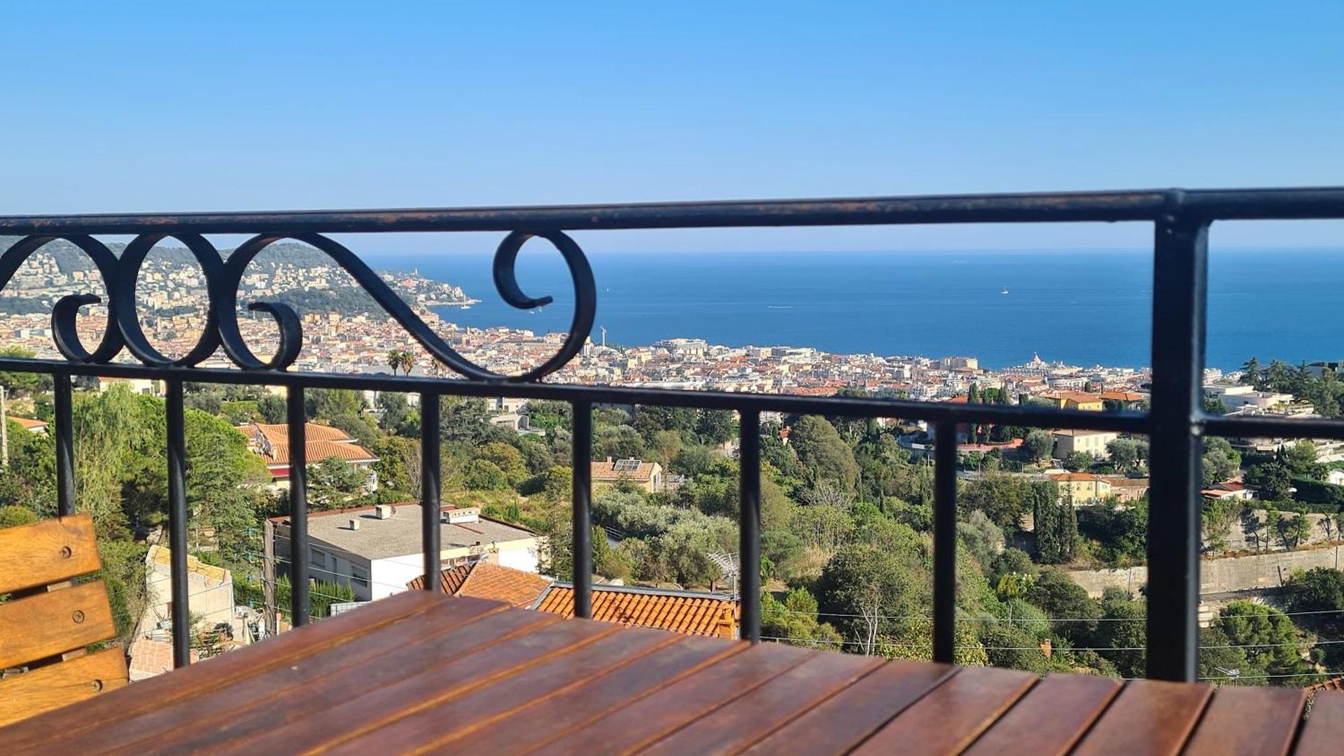 Panoramic Sea View Of The French Riviera, Parking Nice