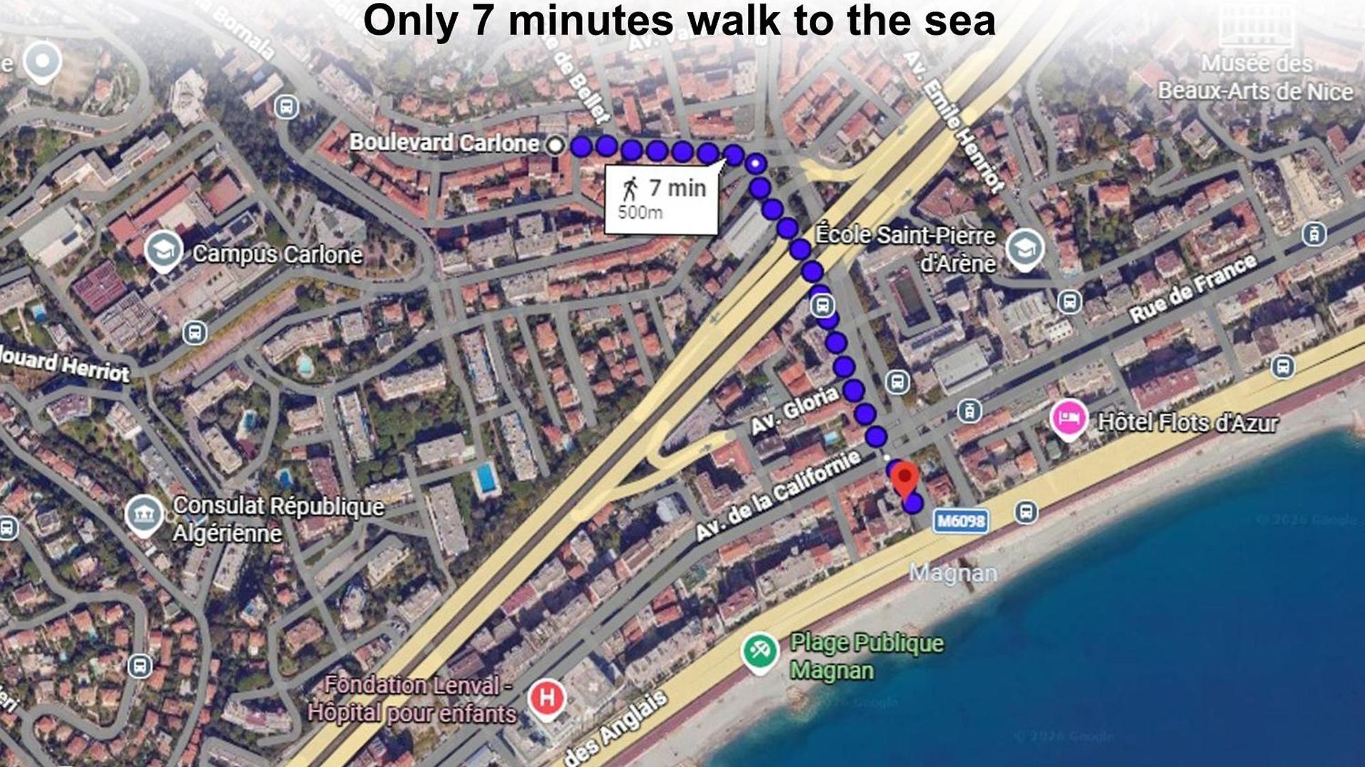 7 Min Walk To The Sea, Free Parking, 3 Ac, Garden Nice
