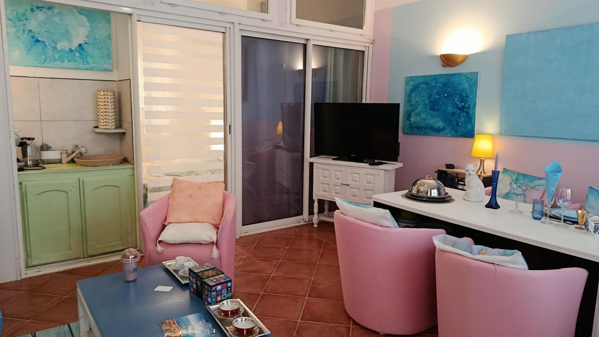 Sejour Chambre Sdbs Wc Exclusifs 2 P Original Atypique Chez L'Habitante Annie 200 M Mer Plages Promenade Des Anglais Nice * Nice