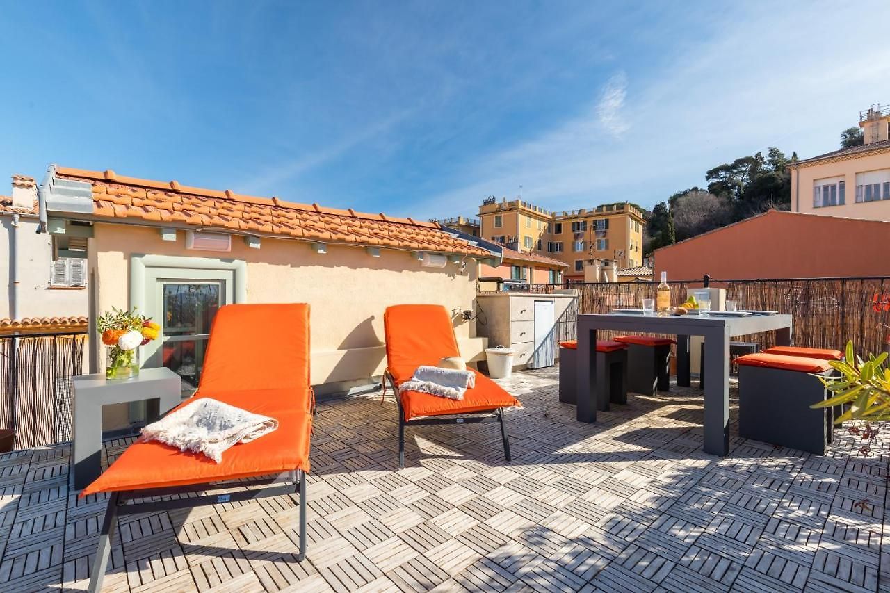 Le Chateau - The Beautiful Sight In Old Town, Private Terrace Apartment Nice