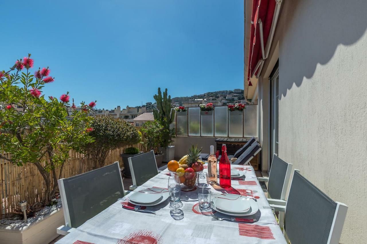 Apartment Le Mantega - F2 Moderne,centre Ville, 2 Grandes Terrasses,climatisation, Ascenseur *