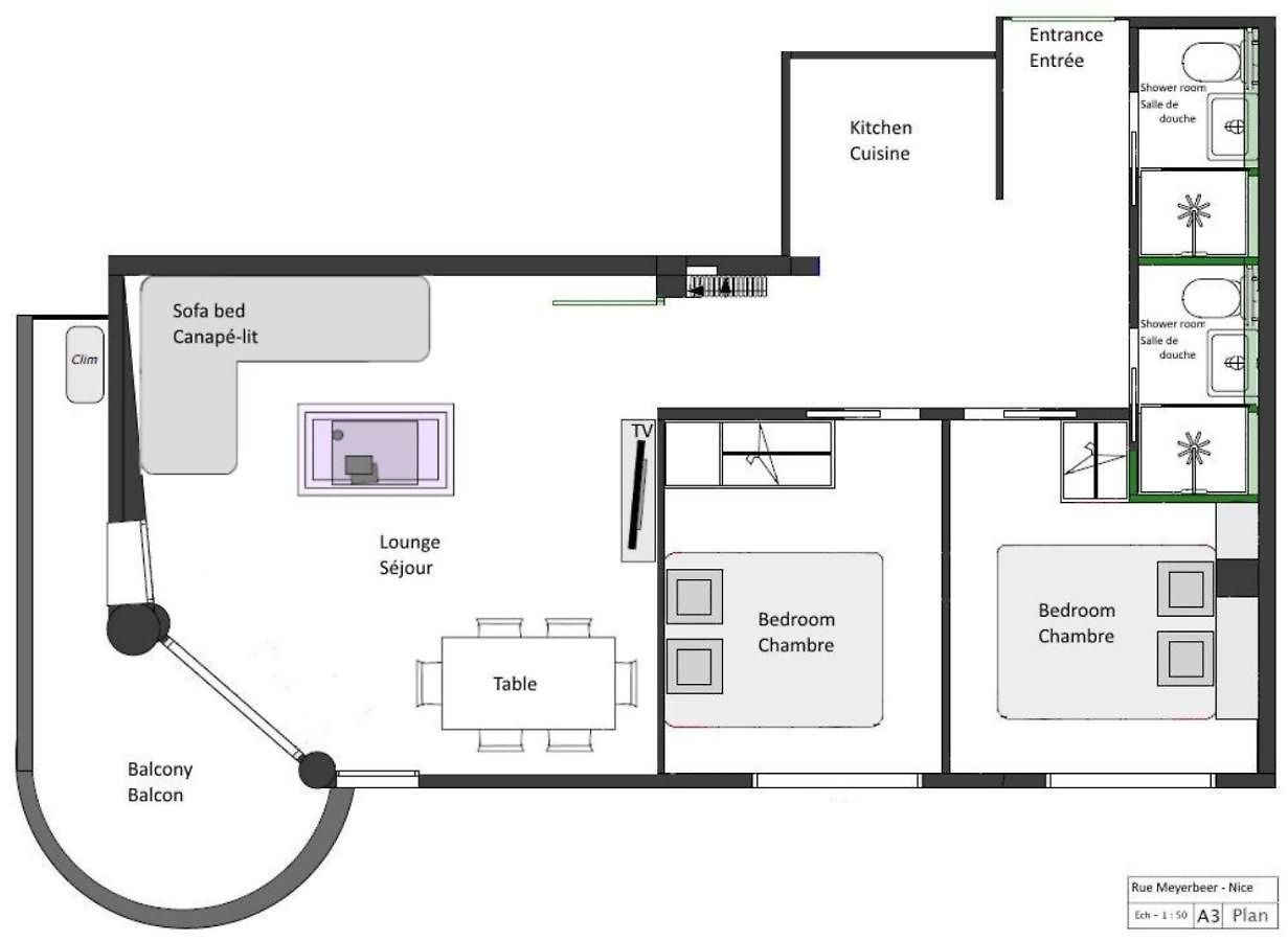 Apartment Centre - With Balcony And Stunning Sea View!