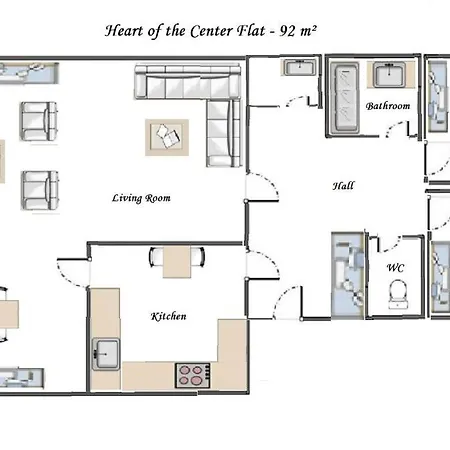 Appartement Heart Of Nice- Modern Elegant 2br Flat Big Terrace *