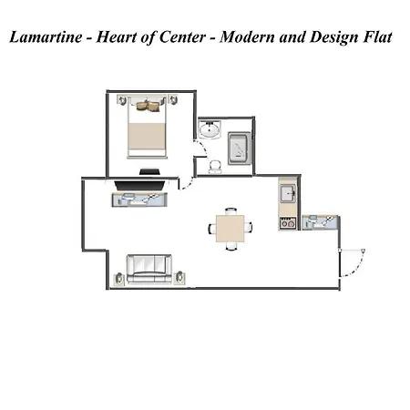 Apartment Lamartine- Heart Of Center- Modern And Design Flat