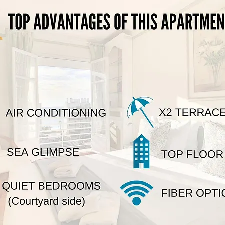 Nestor&jeeves - Terrace - - Very Close Sea - Floor Apartment