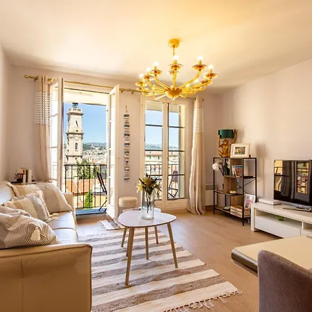 Providence - Elegant F3, Vue Incroyable, Balcon,ascenseur, Wifi Appartement Nice