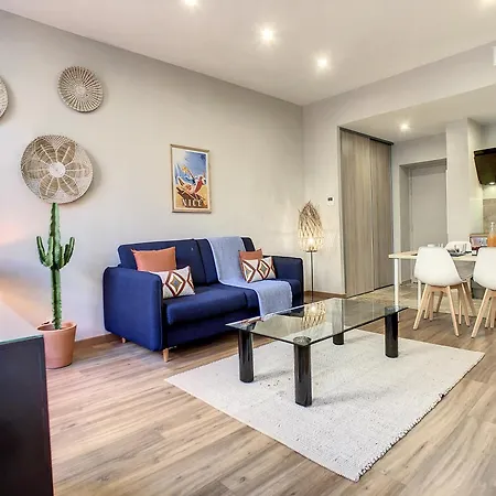 Nestor&jeeves - Cactus Riviera - Hyper Center - Very Close Sea And Place Massena Apartment