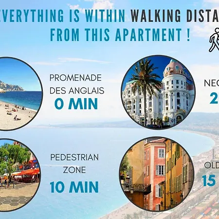 Nestor&jeeves - Blue Promenade - Sea Front - - Luxe Apartment Nice