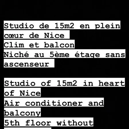 Plein Coeur De 24 24h 7 7j Appartement Nice