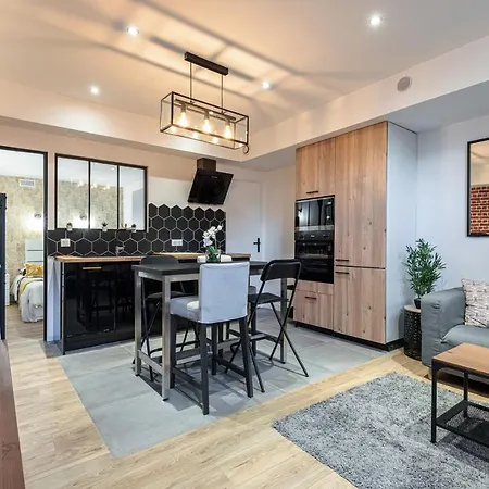 Loft Magnan - Parking - Ideal Couples -beach -tram & Supermarkets - New & Confort-ac Apartment